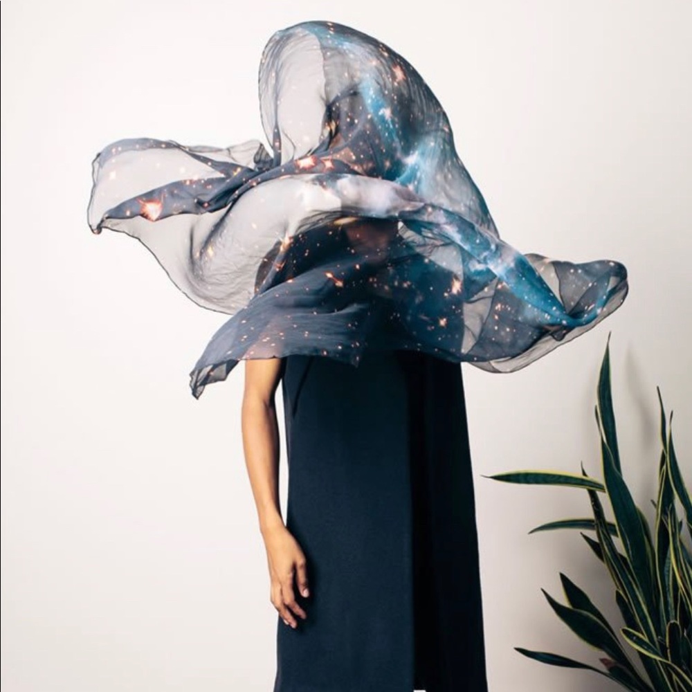 🖤✨100% Silk Scarf from Slow Factory💫🌌